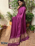 Pure Modal Silk Lagdi Pallu Saree