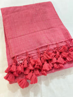 Peach Khadi Sequin Saree