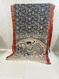 Black Chennuri Silk Nizam Border Kalamkari Saree