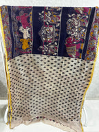 Purple Kota Kalamkari Saree
