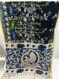 Black Kota Kalamkari Saree