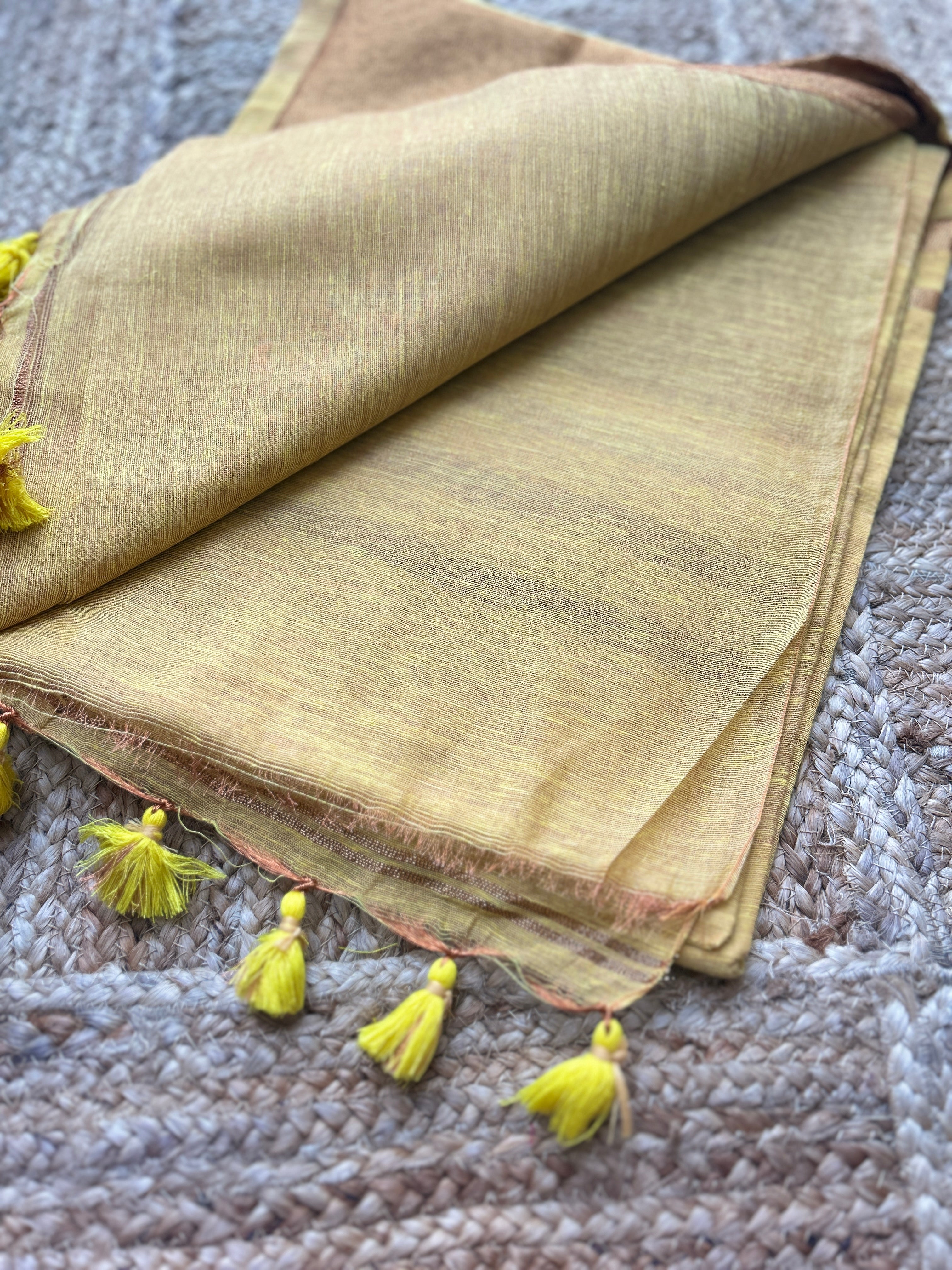 Linen Tissue Silk Saree