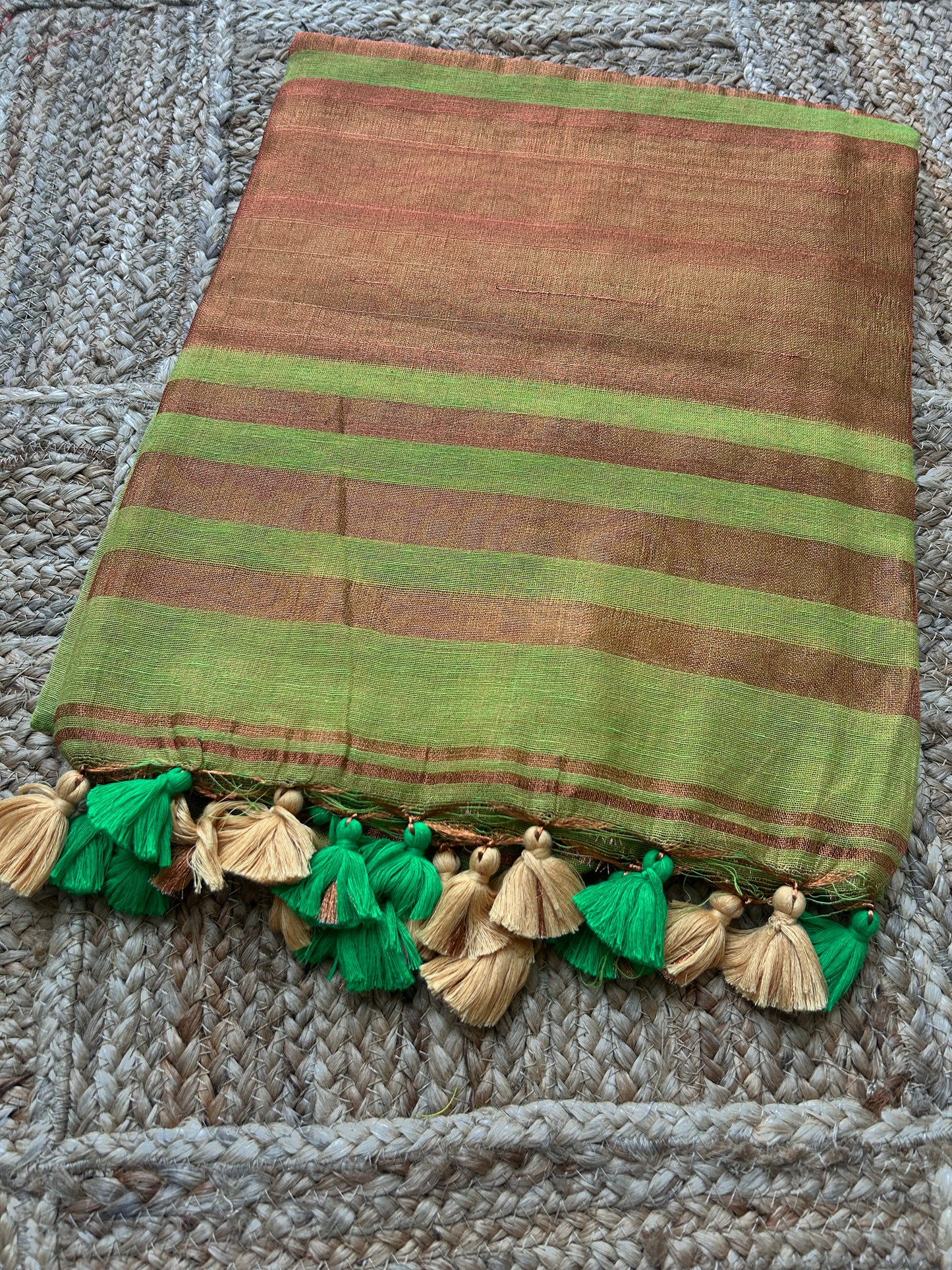 Linen Tissue Silk Saree