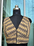 Ajrakh cotton sleeveless blouse