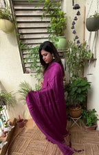 Pure Modal Silk Lagdi Pallu Saree